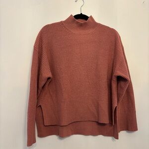 H&M Dusty Rose Cowl Neck Sweater